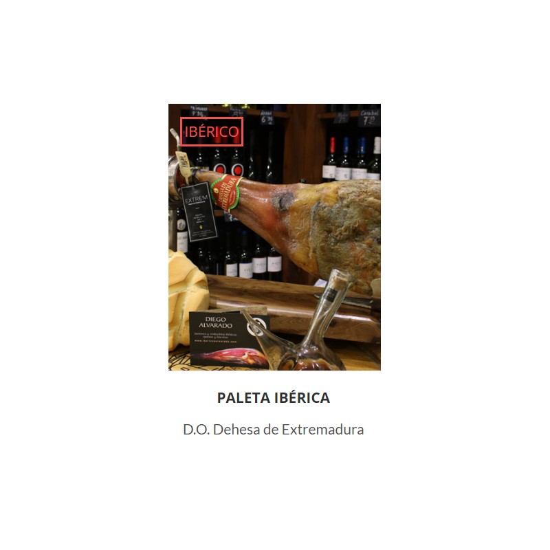 Paleta de bellota Ibérica  75% D.O.P Dehesa de Extremadura